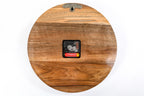 Uzbek ornament walnut wall clock, view 8, by Hrachya Ohanyan