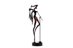 Hand-carved wooden singer sculpture, 18.1" / 46 cm, by Hrachya Ohanyan