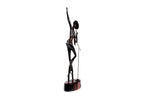 Handmade wooden Michael Jackson sculpture — carving detail