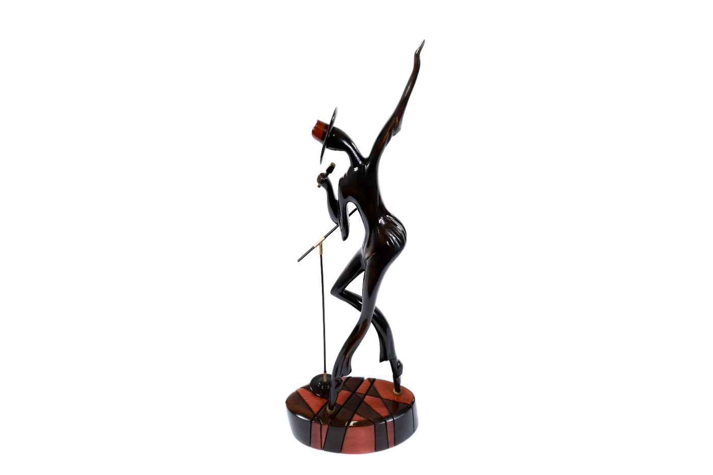 Michael Jackson wooden sculpture — close-up