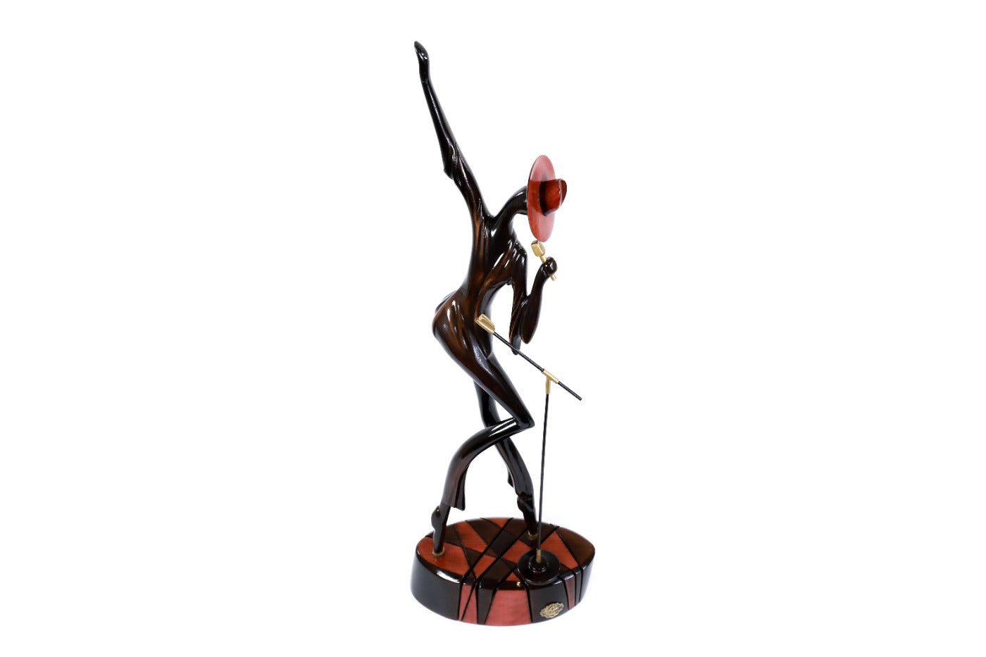 Michael Jackson sculpture hand carved — profile view