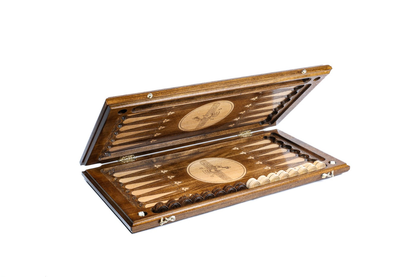 Backgammon Board - Assyrian Logo - Unumperfectus