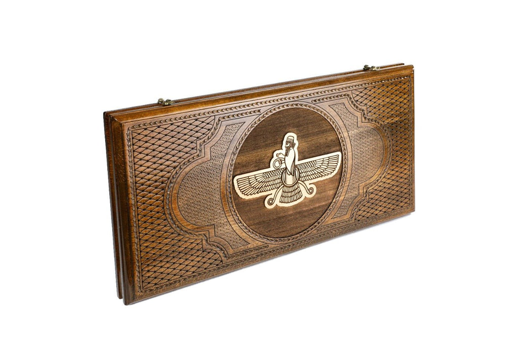 Backgammon Board - Assyrian Logo - Unumperfectus