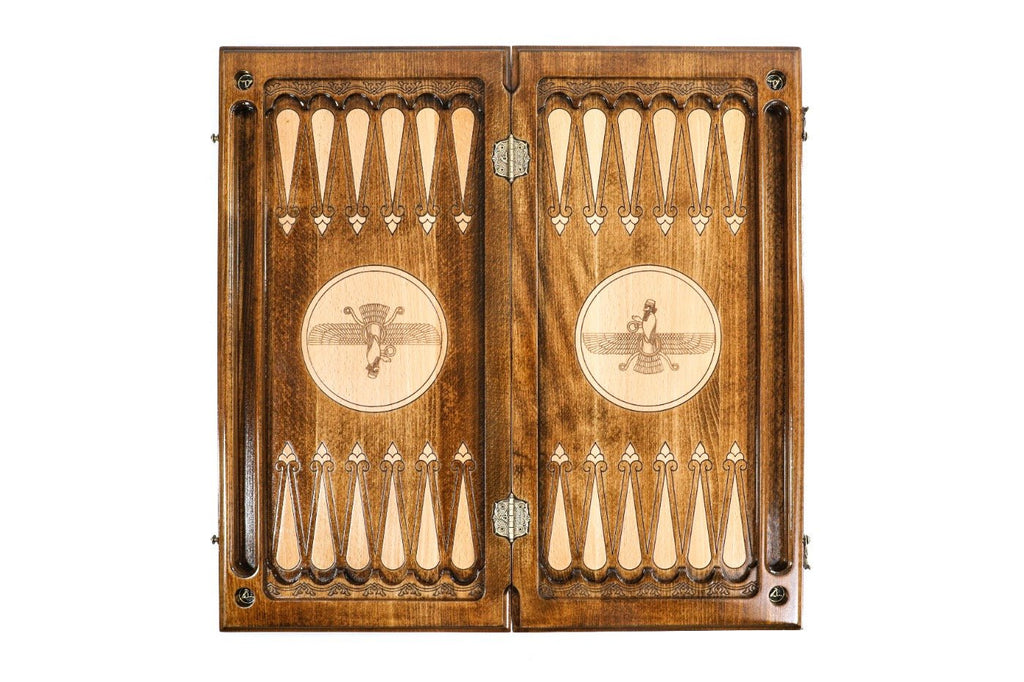 Backgammon Board - Assyrian Logo - Unumperfectus