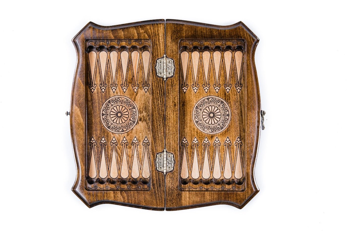 Wooden Carved Chess Set & Backgammon  —  Moscow 30 cm | 11.8" - Unumperfectus