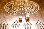 Hayastan Khor Virap backgammon board - close-up of the playing surface