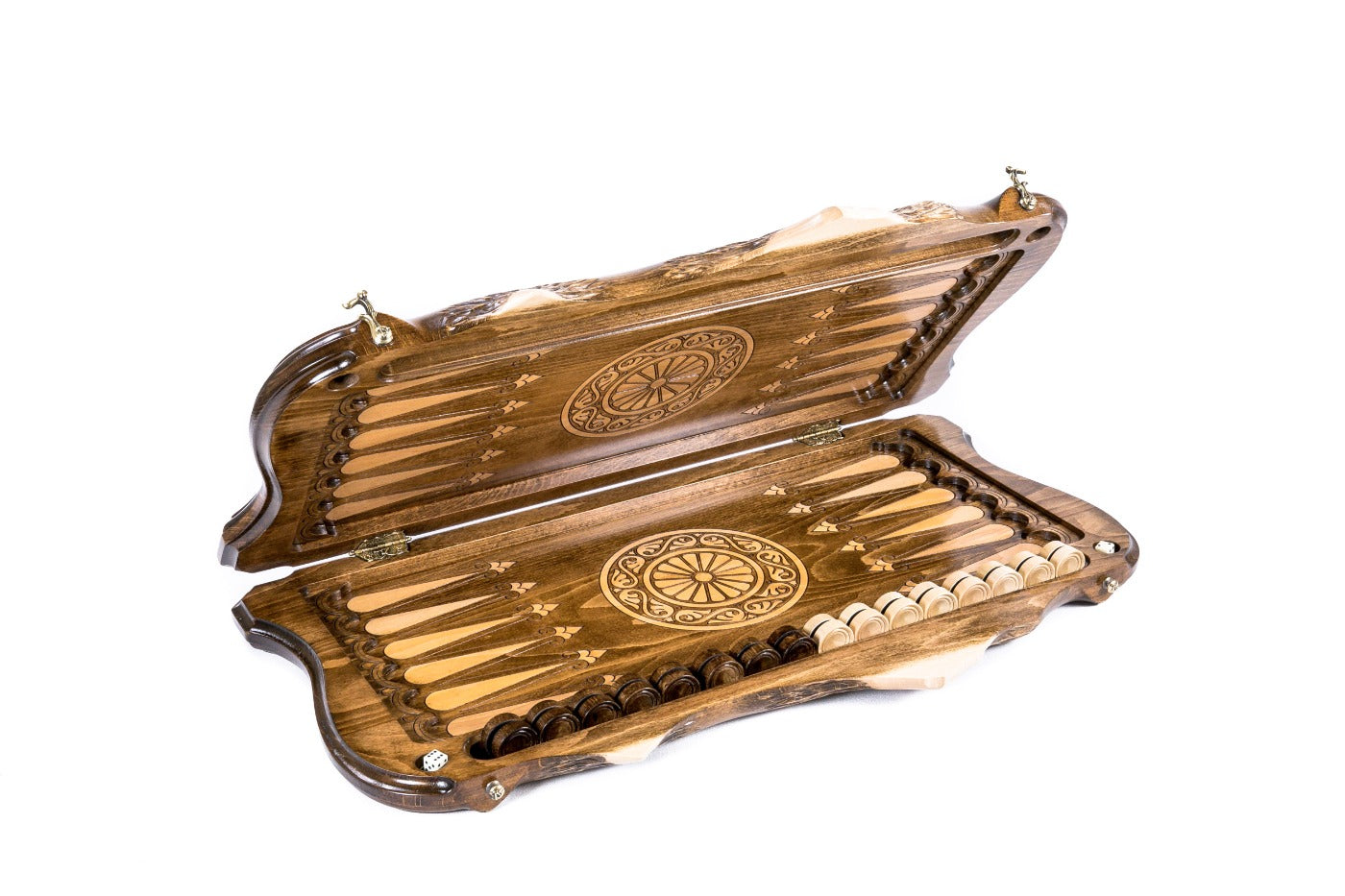 Backgammon Board - Ornamental Snowflake