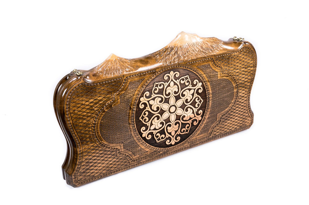 Backgammon Board - Ornamental Snowflake