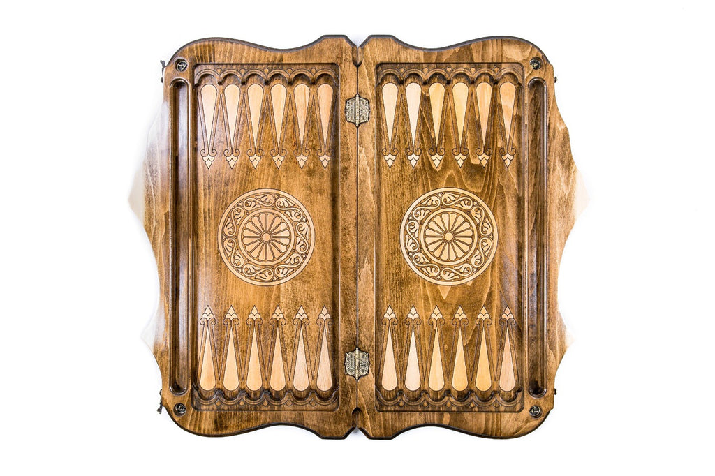 Backgammon Board - Ornamental Snowflake