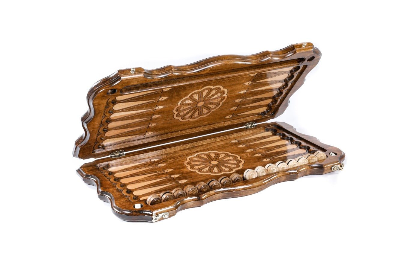 Armenian Wooden Backgammon Board Ararat Contour Outline 23.6" | 60 cm - Unumperfectus