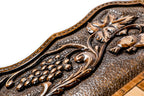 Armenian Ararat Contour Outline backgammon board - detail of the wood grain and finish