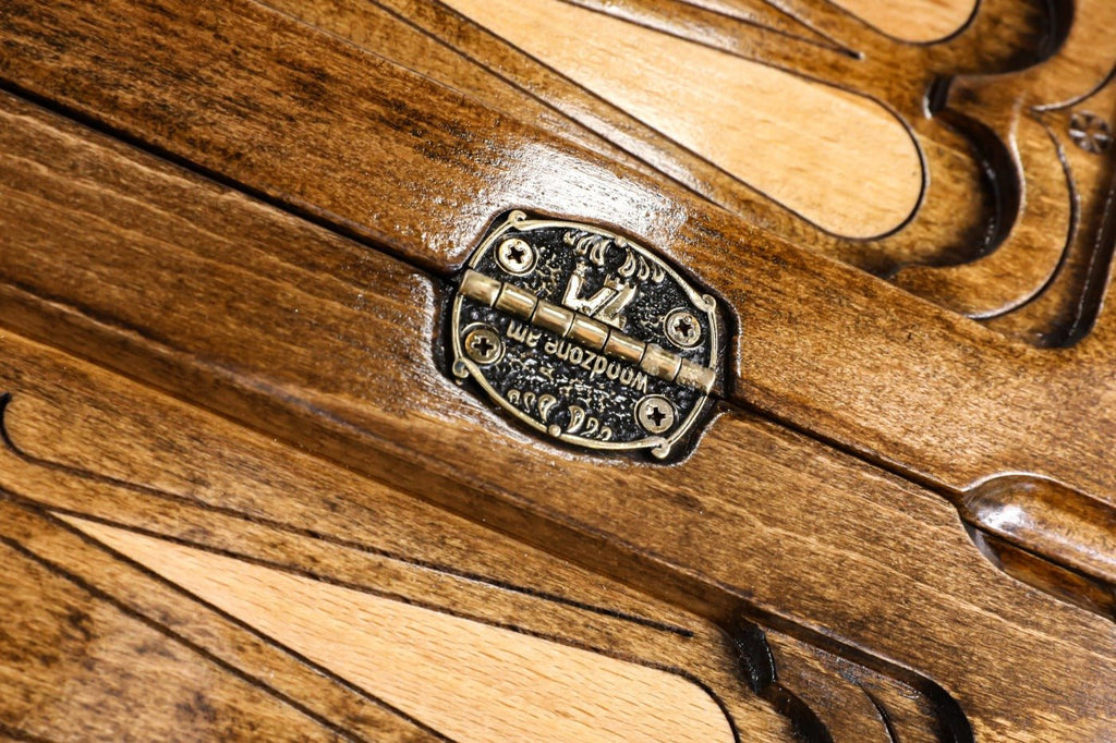 Armenian Wooden Backgammon Board Ararat Contour Outline 23.6" | 60 cm - Unumperfectus