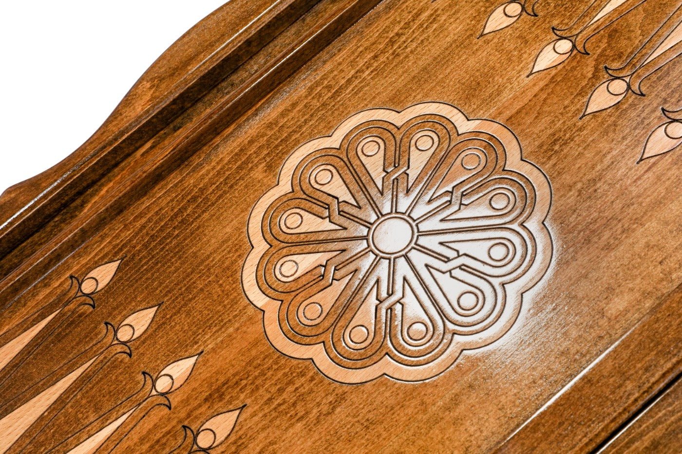 Armenian Wooden Backgammon Board Ararat Contour Outline 23.6" | 60 cm - Unumperfectus