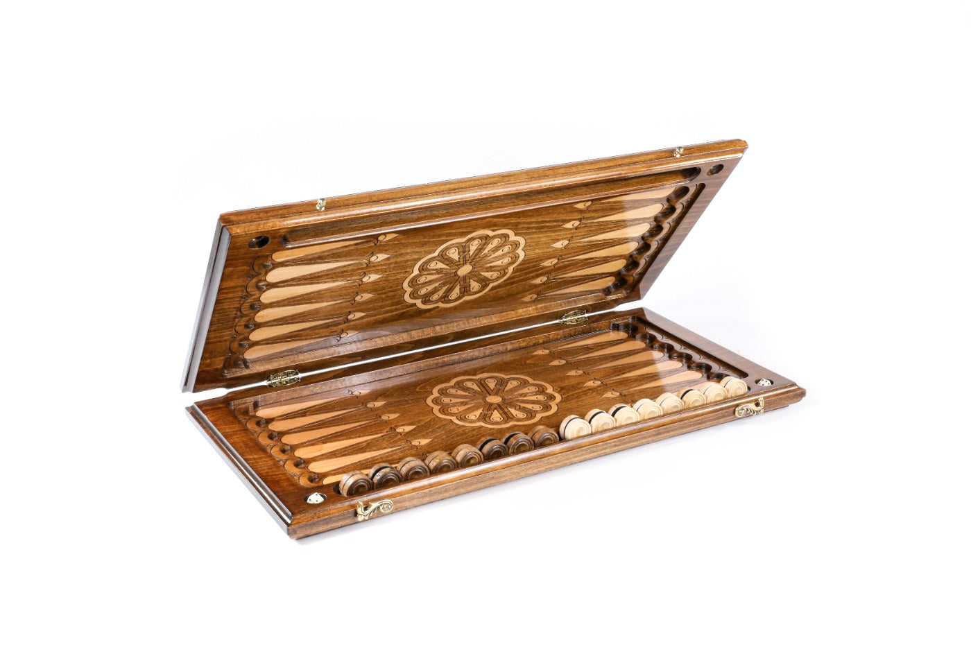 Armenian Carved Classic Backgammon Board Church of St. Gayane 23.6" | 60 cm
