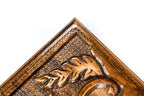 Armenian Carved Classic Church of St. Gayane backgammon board - side profile showing the craftsmanship