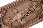 The reverse side of the Hrachya Ohanyan RocknRolla set highlighting the high-relief hand-carved motifs.