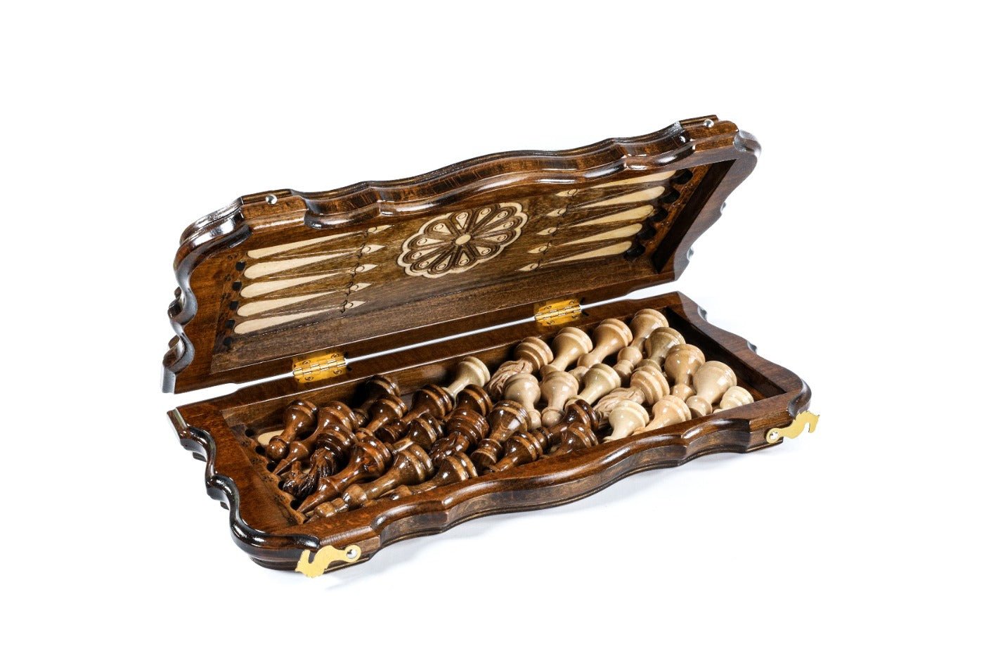 Armenian Ornamental Chess Set & Backgammon Board 15.7" | 40 cm - Unumperfectus