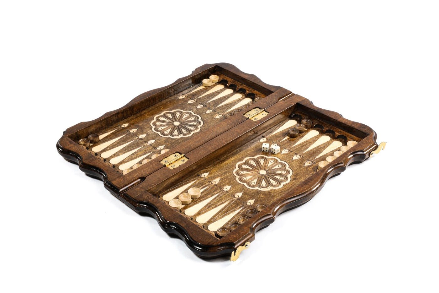Armenian Ornamental Chess Set & Backgammon Board 15.7" | 40 cm - Unumperfectus