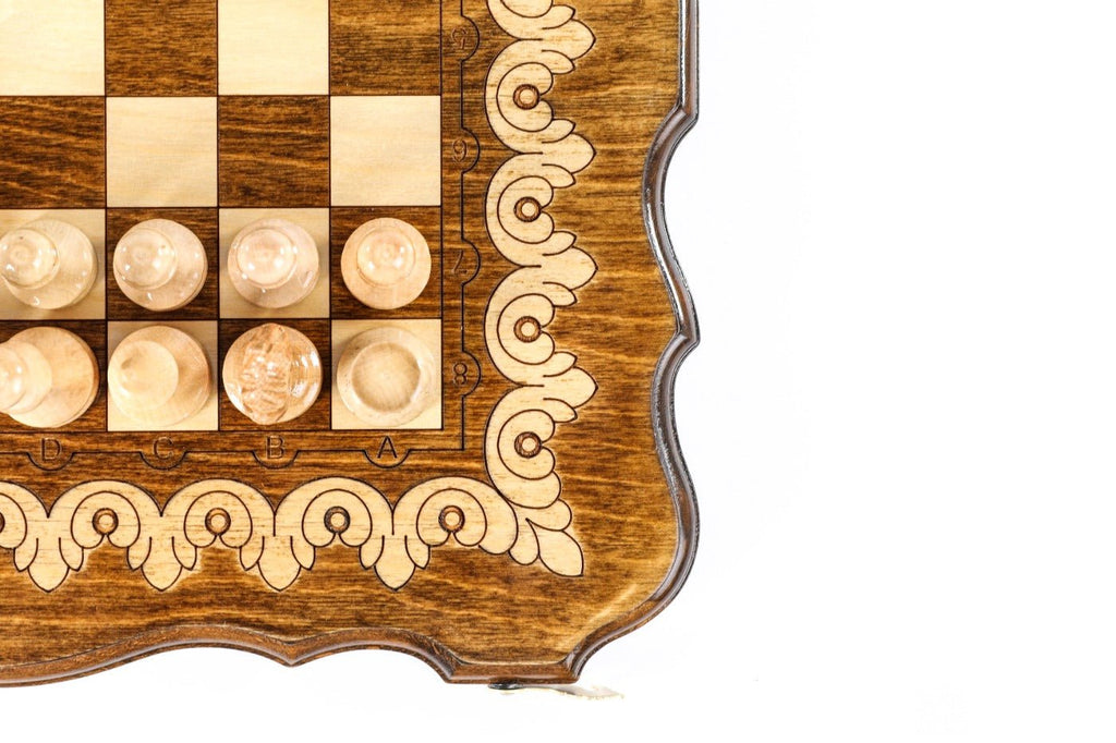 Armenian Ornamental Chess Set & Backgammon Board 15.7" | 40 cm - Unumperfectus