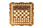 Armenian Ornamental chess and backgammon set - angled view showing the craftsmanship