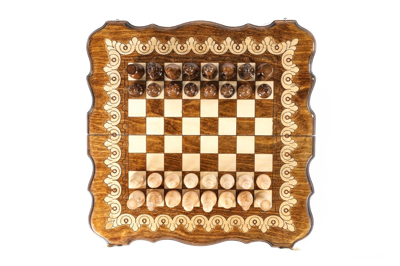 Armenian Ornamental Chess Set & Backgammon Board 15.7" | 40 cm - Unumperfectus
