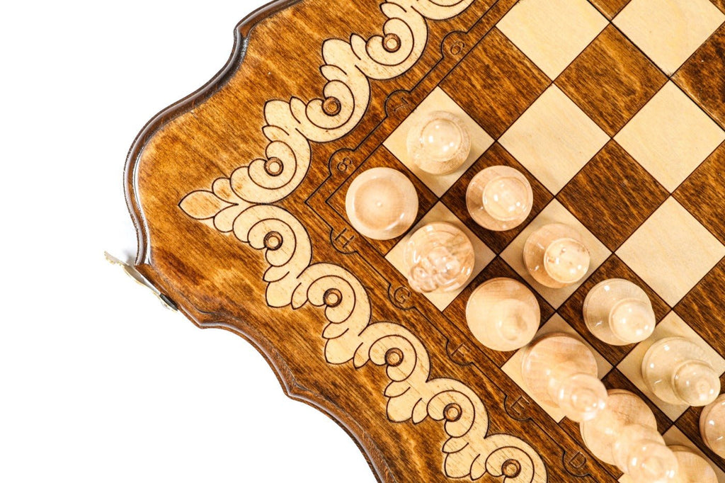 Armenian Ornamental Chess Set & Backgammon Board 15.7" | 40 cm - Unumperfectus