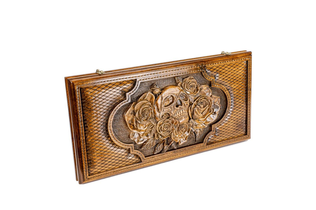 Backgammon Board - Skull & Roses - Unumperfectus
