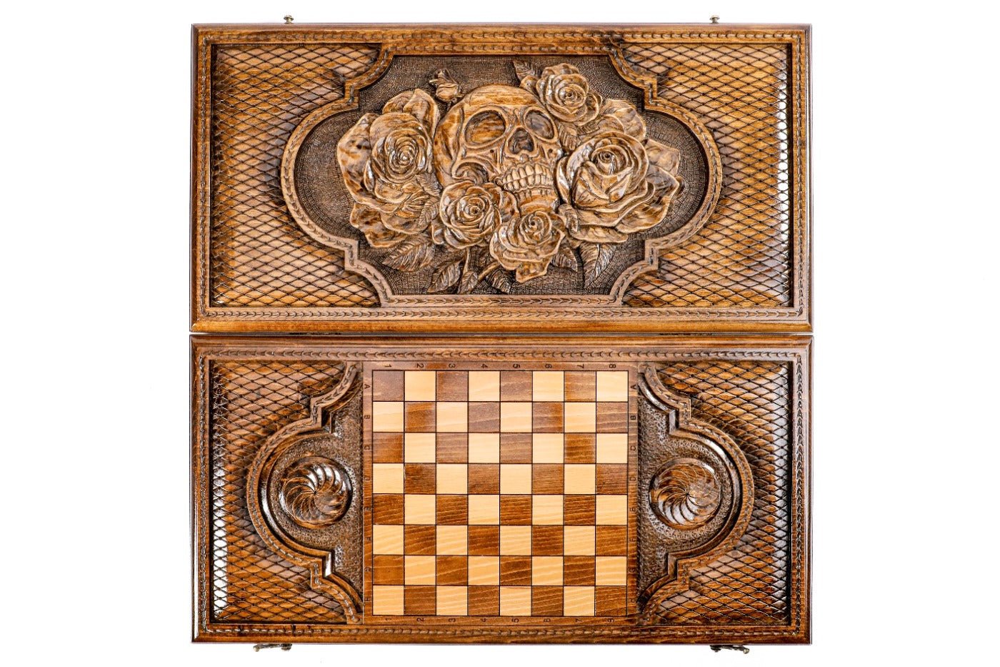 Backgammon Board - Skull & Roses - Unumperfectus