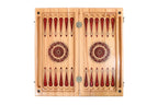Backgammon Board - Pomegranate Tree & Red Epoxy Wooden Design - Unumperfectus