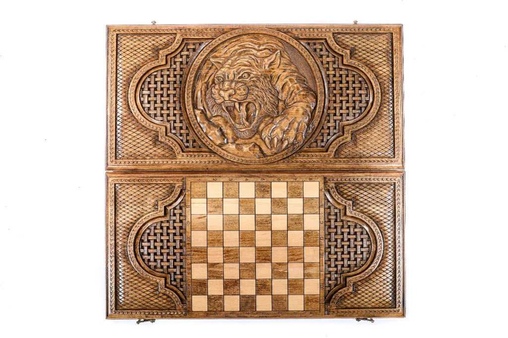 Backgammon Board - Tiger Apex Predator