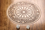 Tiger Apex Predator backgammon board - close-up of the playing surface