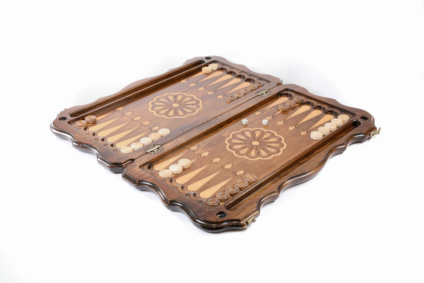 Large Armenian backgammon board with cultural heritage design
