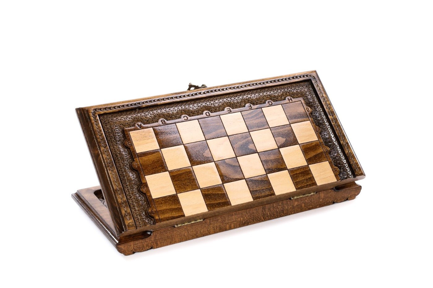 Wooden Carved Chess Set & Backgammon 40 cm | 15.6" - Unumperfectus