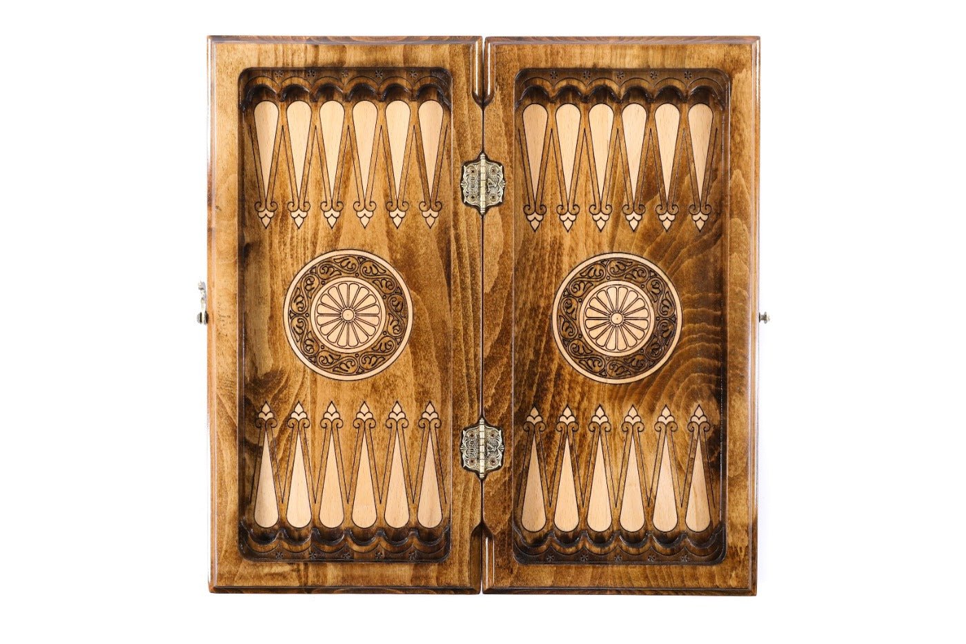 Wooden Carved Chess Set & Backgammon 40 cm | 15.6" - Unumperfectus