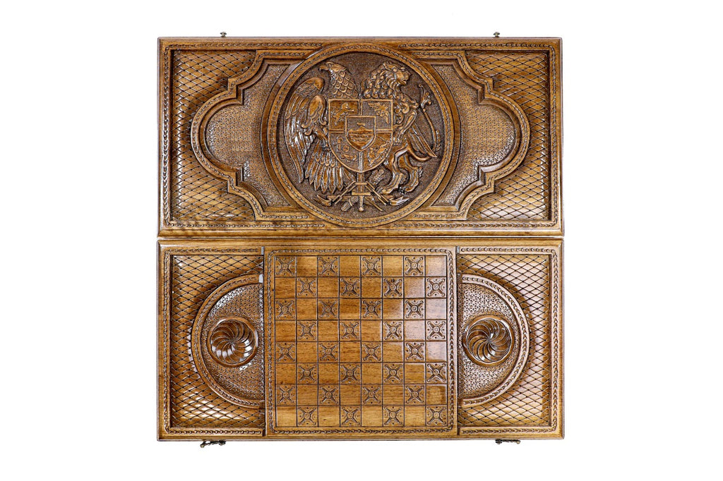 Backgammon Board - Coat of Arms of Armenia - Unumperfectus