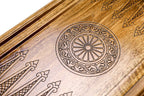 Coat of Arms of Armenia backgammon board - carrying case and accessories