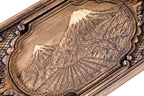 The interior view of the open Hrachya Ohanyan Ararat set highlighting the smooth finish and professional pips.