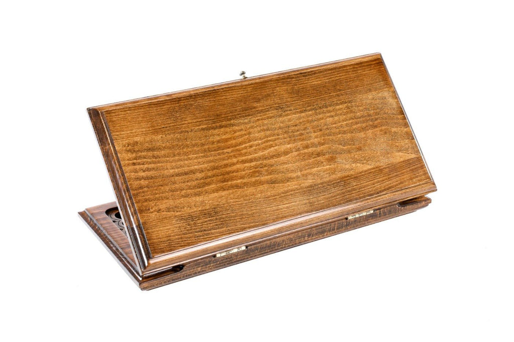 Wooden backgammon board classic design 15.7 inch