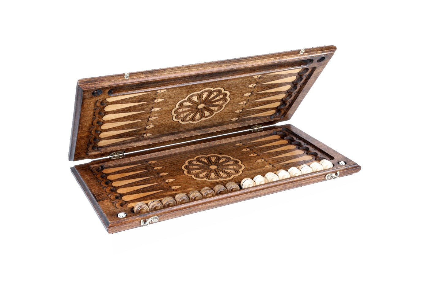 Armenian Carved Wooden Backgammon Board With Mount Ararat 23.6" | 60 cm