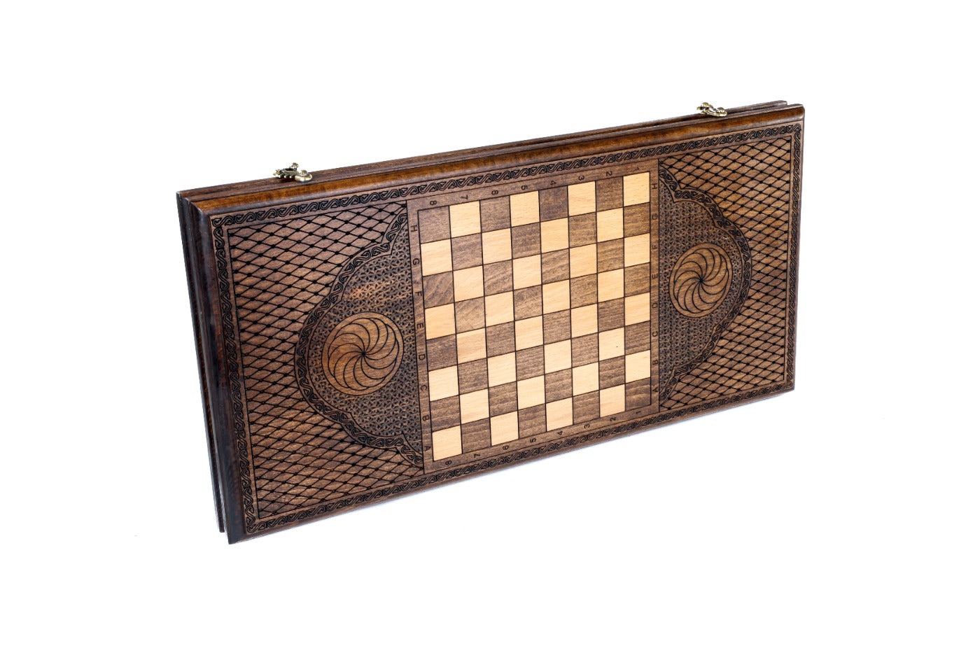 Armenian Carved Wooden Backgammon Board With Mount Ararat 23.6" | 60 cm