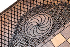 Armenian Carved Mount Ararat backgammon board - side profile showing the craftsmanship