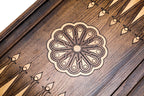 Armenian Carved Mount Ararat backgammon board - carrying case and accessories