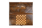 Backgammon Board - Mount Ararat Classic Wooden Design - Unumperfectus