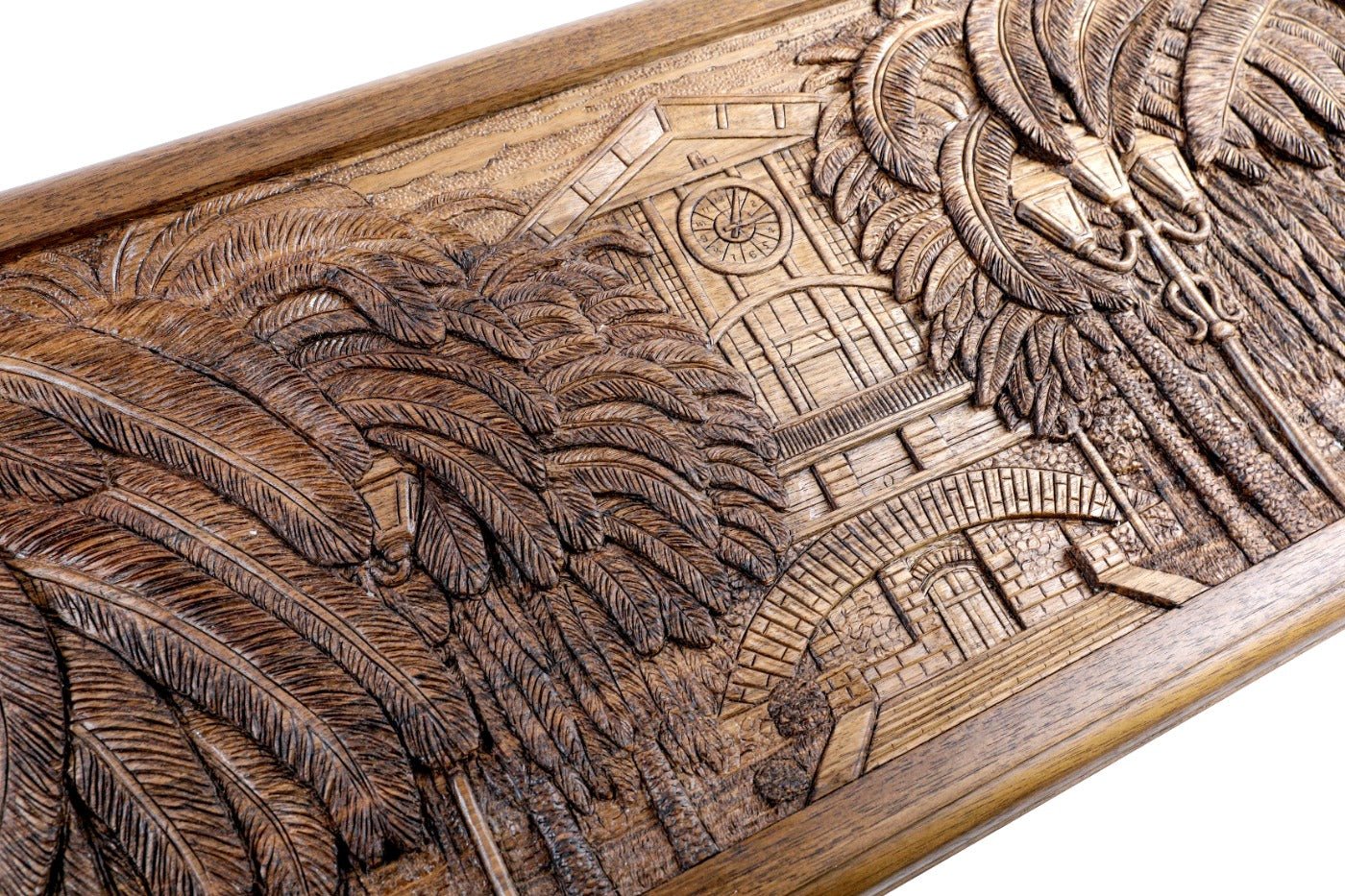 The interior view of the open Hrachya Ohanyan Alphabet set highlighting the smooth wood finish and professional pips.