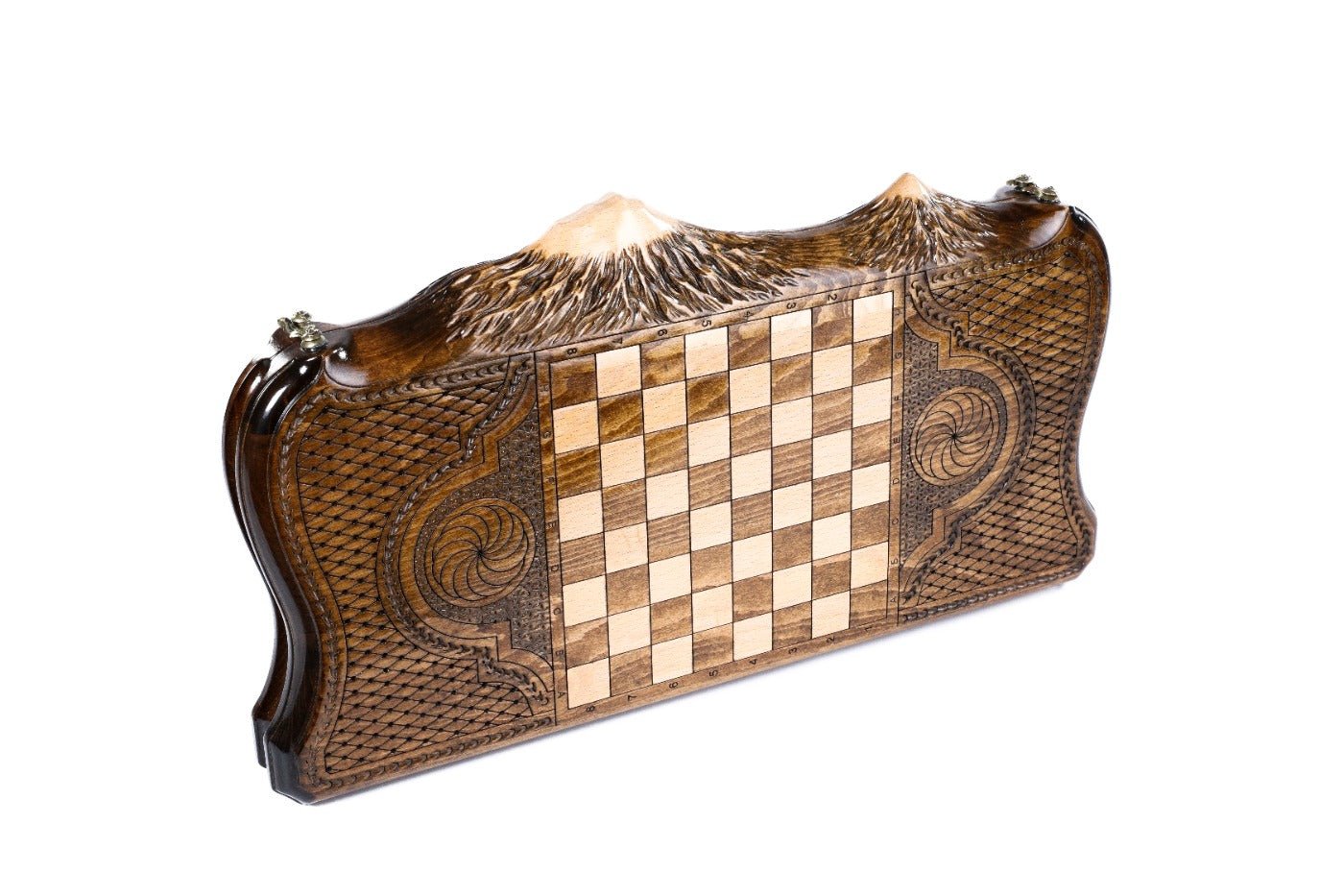 Backgammon Board - Armenian Eternity Wooden Design - Unumperfectus