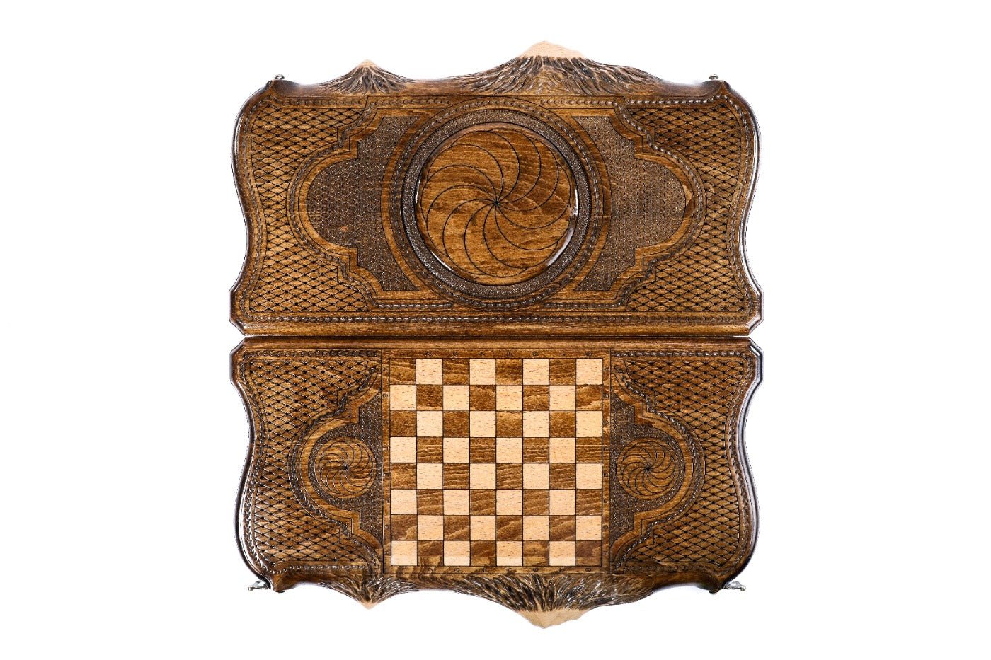 Backgammon Board - Armenian Eternity Wooden Design - Unumperfectus