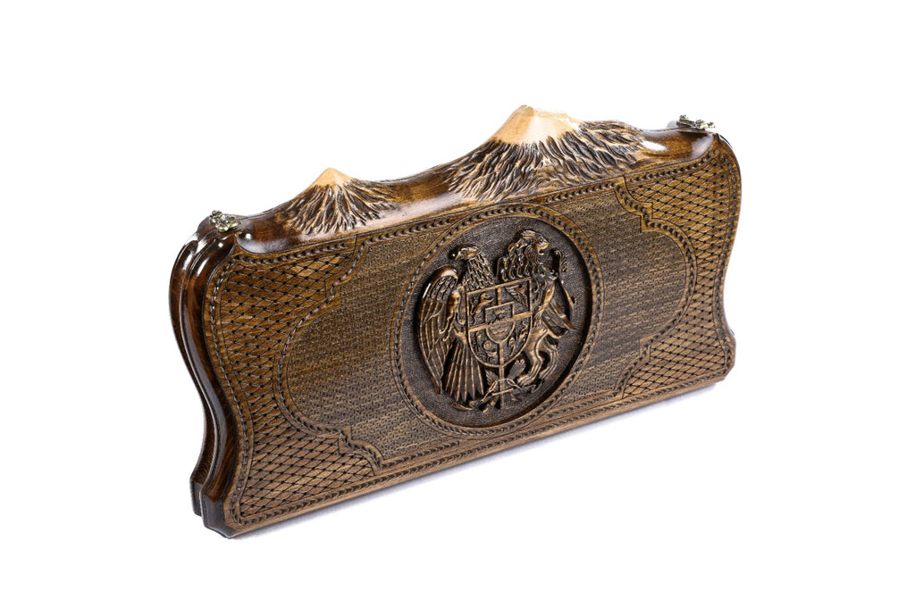 Backgammon Board - Coat of Arms of Armenia Mount Ararat