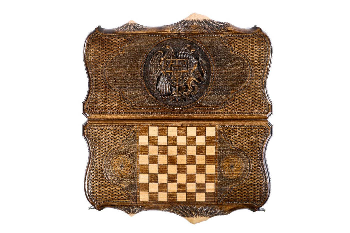 Backgammon Board - Coat of Arms of Armenia Mount Ararat - Unumperfectus
