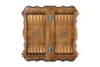 Armenian Carved chess and backgammon set - carrying case included