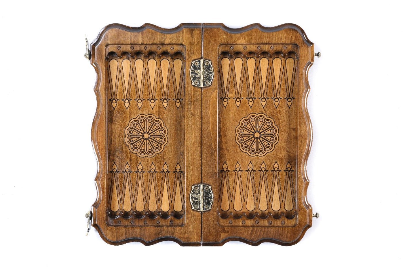 Armenian Carved Chess Set & Backgammon Board 11.8" | 30 cm - Unumperfectus